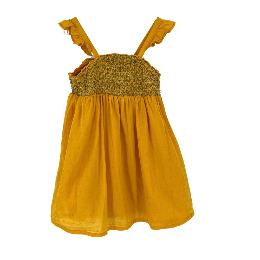 Tommy Bahama toddler girls dress size 4T smocked yellow
